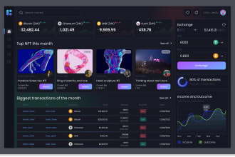 dashboard saas CRM UI UX of web or mobile app