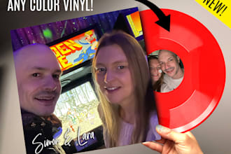 cut your music to a 12 inch color or picture vinyl record