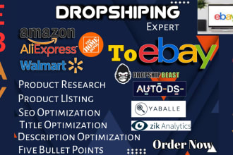 amazon to ebay walmart aliexpress dropshipping top listings