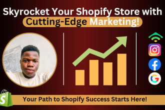 improve sales by shopify marketing, shopify promotion, seo and email salesfunnel