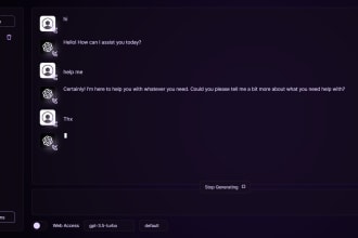 create an ai website like chatgpt or do any ai website development work