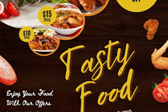 design a professional flyer poster banner or postcard