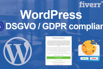 make your wordpress site gdpr,dsgvo compliant with functional cookie banner