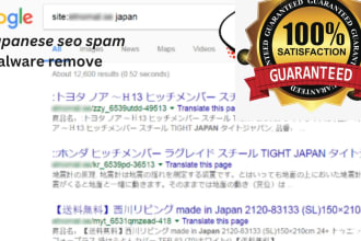 remove pharma,japanese seo spam and recover wordpress hacked websites