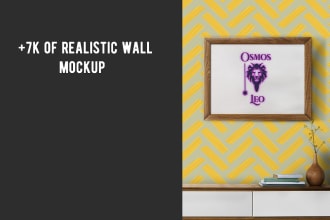 do custom canvas wall art mockup design