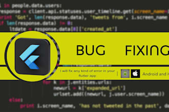 fix errors in your flutter application