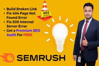 build broken link, fix 404 page not found error,500  error