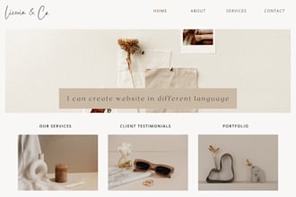create a professional different lingual wordpress website