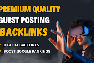 write and provide premium quality do follow backlinks