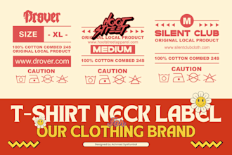design custom neck label for your clothing brand