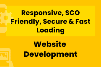 design and develop responsive website