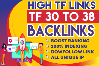 make create 800 high quality tf 30 homepage dofollow seo backlinks