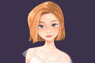 draw your cartoon portrait in disney style