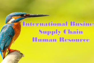do international business, supply chain management and human resource management