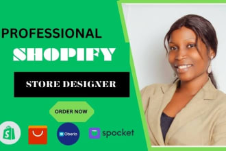 create  shopify dropshipping store, shopify website, and shopify store design
