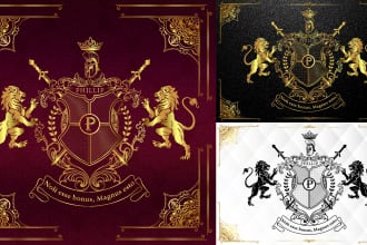 design custom family crest coat of arms and heraldic logo