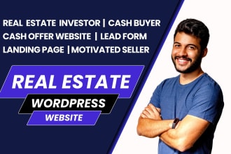build real estate investor website for cash buyer wholesale investors and agents