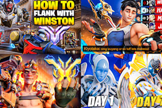 make eye catching overwatch 2 thumbnails