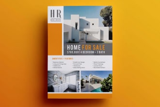 create a professional real estate ,corporate, business flyer