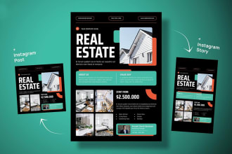 design a professional real estate ,corporate, business flyer