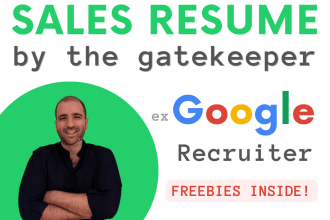 write a top sales or partnerships resume, as a professional recruiter