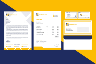 do logo letterhead invoice presentation folder corporate brand identity design