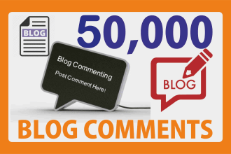 do 50,000 blog comments