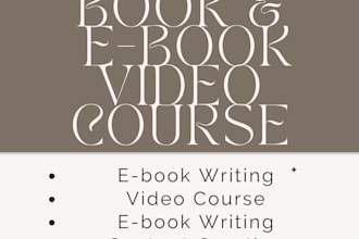 make a video course or ebook course