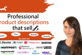 write catchy product descriptions that sell
