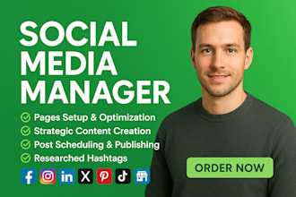 be your monthly social media manager for your business