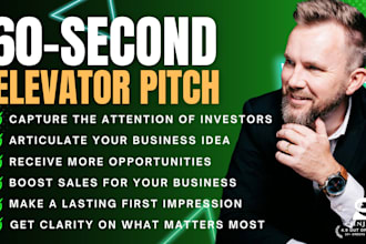 deliver an amazing elevator pitch