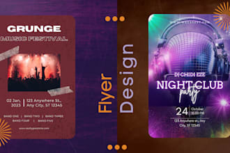make professional party, event flyer designs