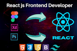 be your front end web developer using react js and next js