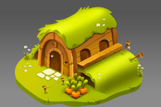 create 2d isometric objects and maps for your game