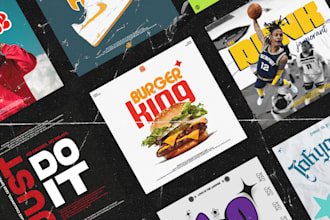 design a modern poster or cover for social media