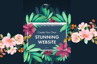 do custom built wix website design or redesign wix website