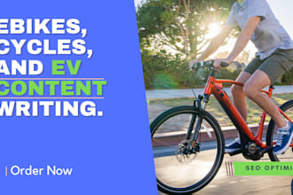 write your ebikes and cycle blog post content