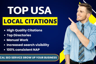 do 300 USA citations and directory submission
