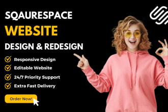 design or redesign a unique squarespace website design