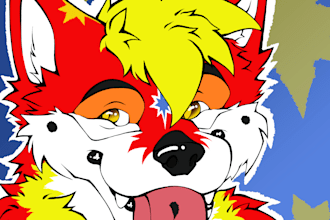 do digital flat color commissions for your character