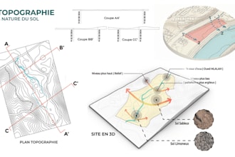 create architectural diagrams , site mapping and analysis