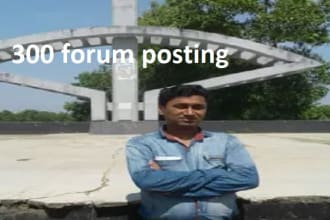 3oo forum posting backlinks your website