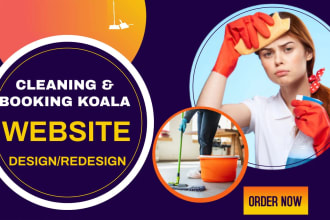 create booking koala website for cleaning services