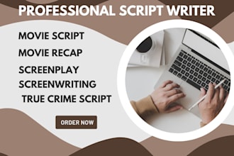 write movie script screenplay tv script true crime script romantic erotic script