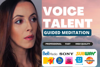 record a guided meditation or affirmations voice over