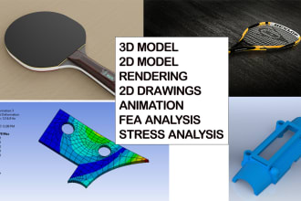 do 3d cad model and unique product designing