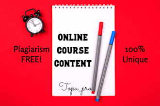 write online course content, course development, ghostwriter and ebook writer