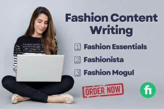 do fashion content writing for your fashion website