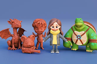 3d model for printing 3d character modeling for games