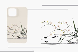 design unique chinese style paintings for various objects